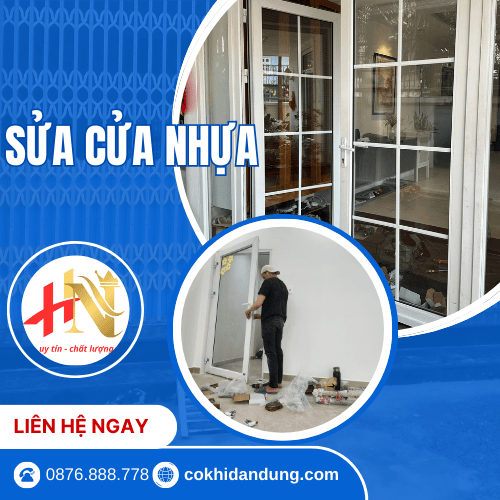 sửa cửa nhựa lõi thép